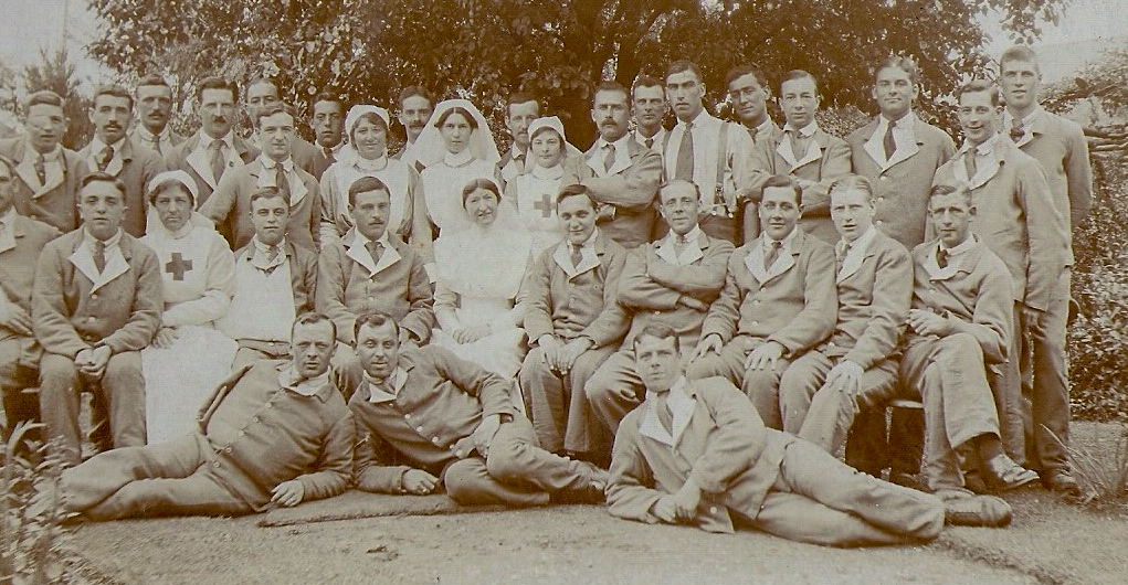 Wounded soldiers, Loughborough, Leicestershire.